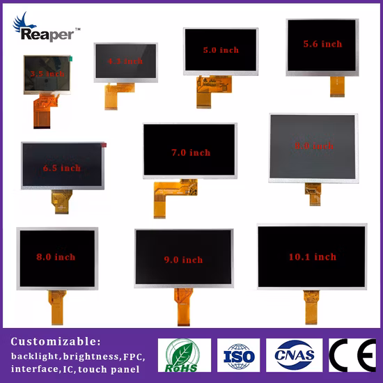 Módulo de pantalla LCD IPS HD redondo de 1,3 pulgadas de alto brillo, con ajuste completo táctil capacitivo