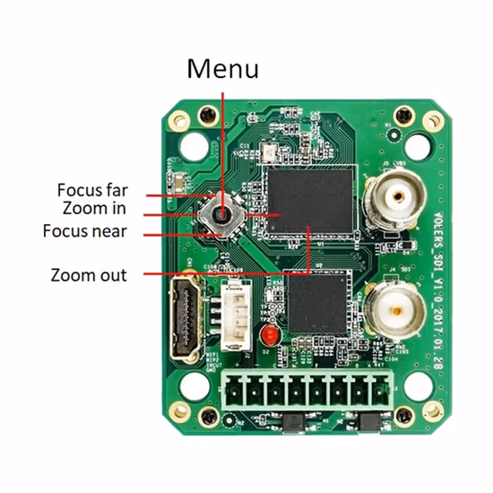 Placa trasera Lvds a CVBS/SDI/HDMI para cámara digital