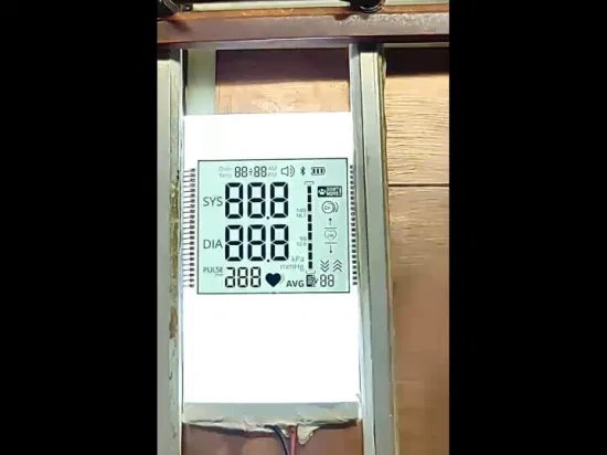 Exhibición personalizada de presión arterial Tn Htn Stn FSTN Va Pantalla LCD de segmento monocromático